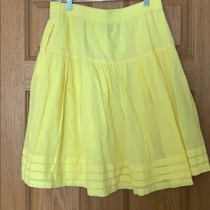 Yellow size small Gap skirt